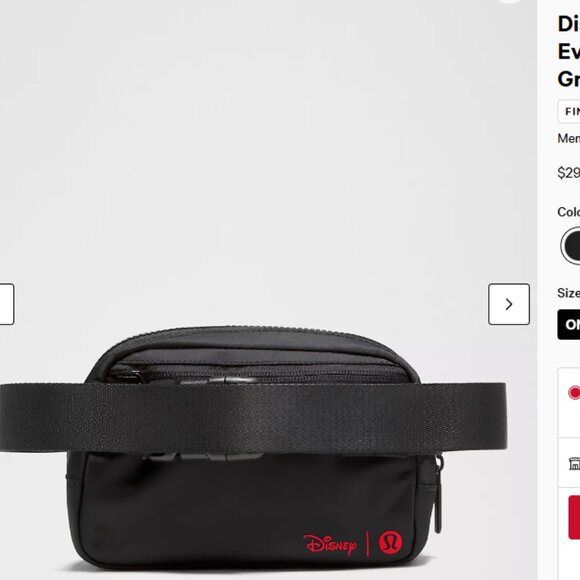NWT Lululemon x Disney Everywhere Belt Bag – 1L - Picture 3 of 10